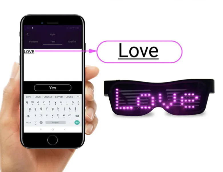 Multicolour Party LED Dynamic Flashing Glasses