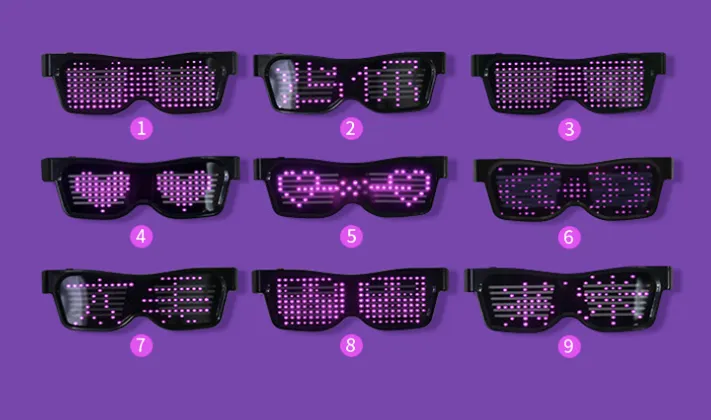 Multicolour Party LED Dynamic Flashing Glasses