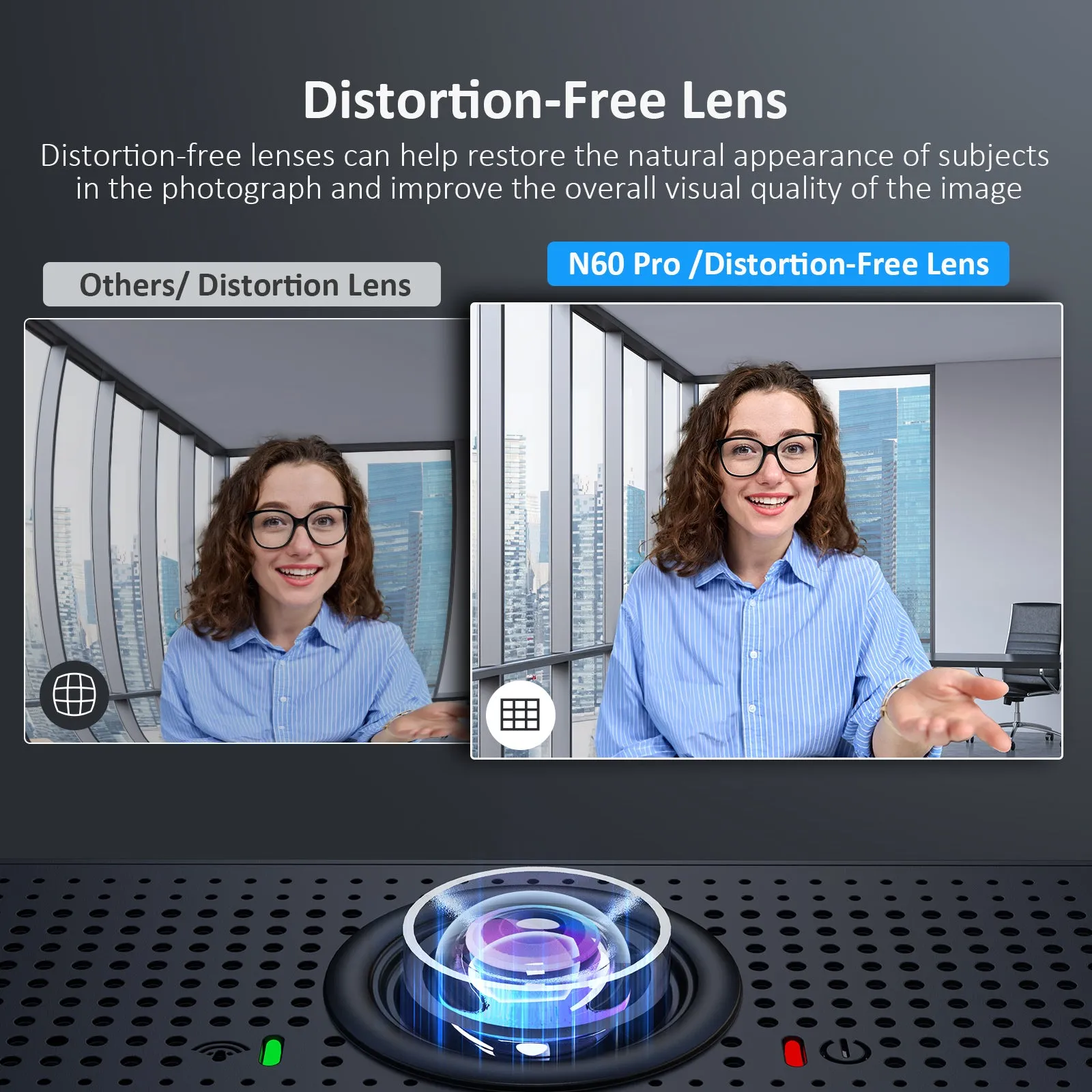 NexiGo 1080P Webcam with with USB 2.0 to Type-C Cable