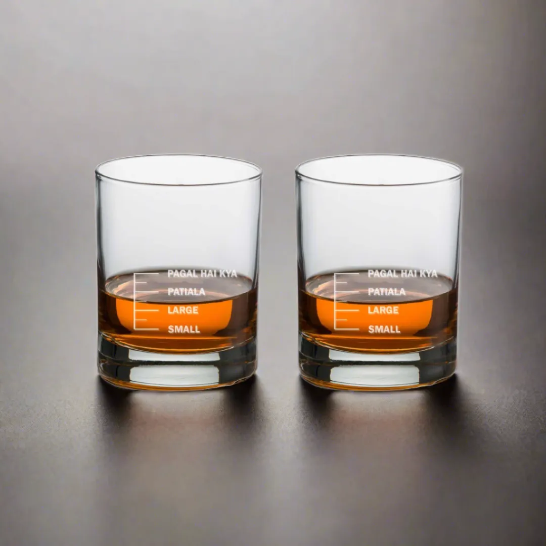 Nutcase Diwali gift Set Engraved Whiskey Glasses Premium PU Leather Box