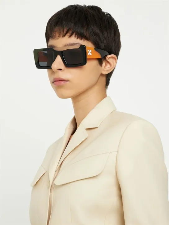 Off-White   Seattle squared acetate sunglasses 