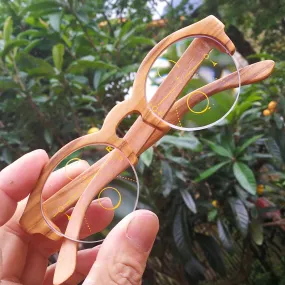 olive wood THANKS2011 semi-rimless