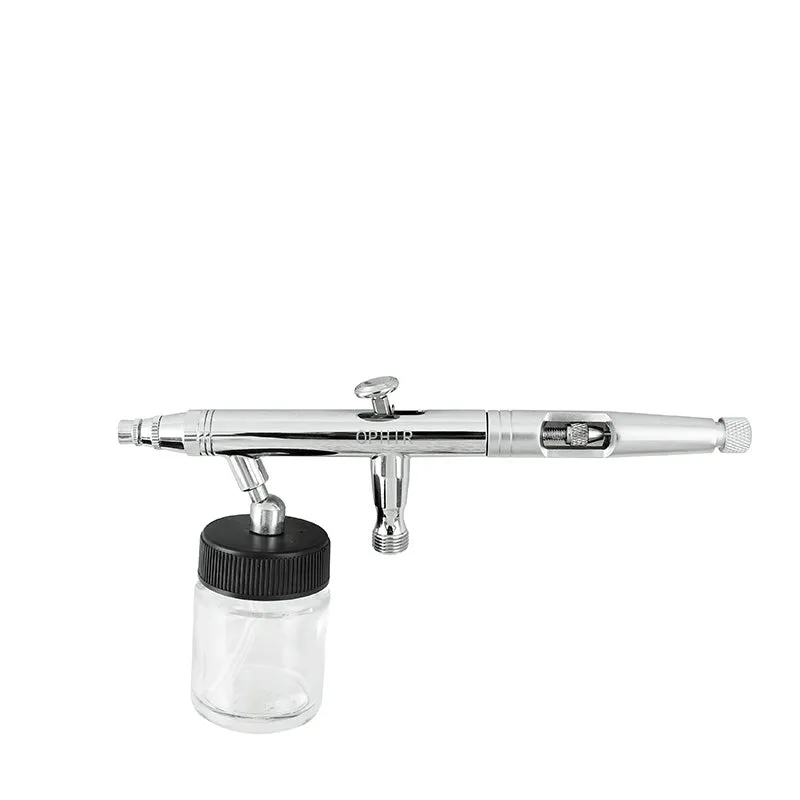 OPHIR 0.3mm 0.5mm 0.8mm Airbrush Kit 12V DC Mini Air Compressor for Crafts Cake Decoration Hobby Painting