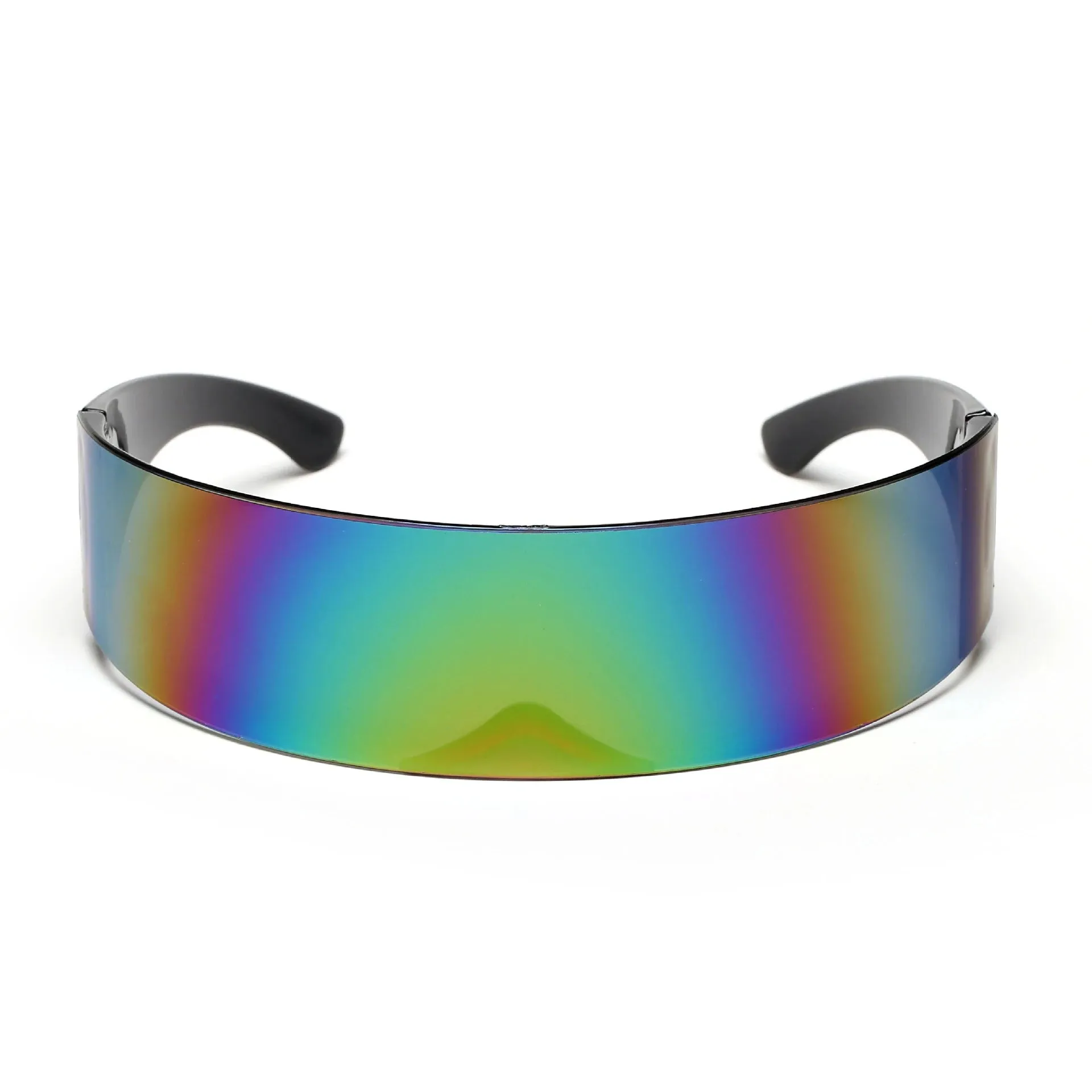 Party Sunglasses Futuristic Narrow Cyclops Visor Glasses Laser Eyeglasses Integrated Outdoor Activities UV400 Eyewear Women Men