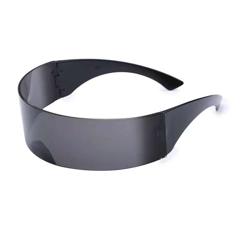 Party Sunglasses Futuristic Narrow Cyclops Visor Glasses Laser Eyeglasses Integrated Outdoor Activities UV400 Eyewear Women Men