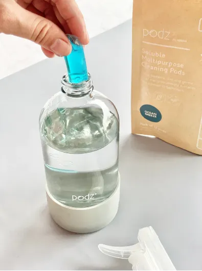 Podz Cleaning Glass Spray Bottle with Silicon Protector (500ml)