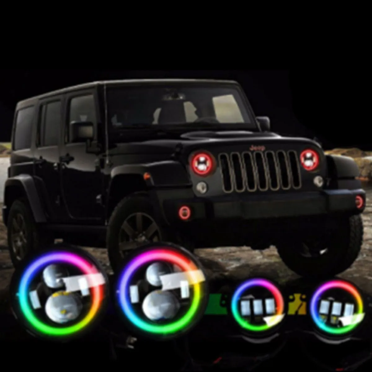 Race Sport RS LED Headlight & Fog Light Kit Jeep Wrangler JL (18-23) Chasing or Non-Chasing Version