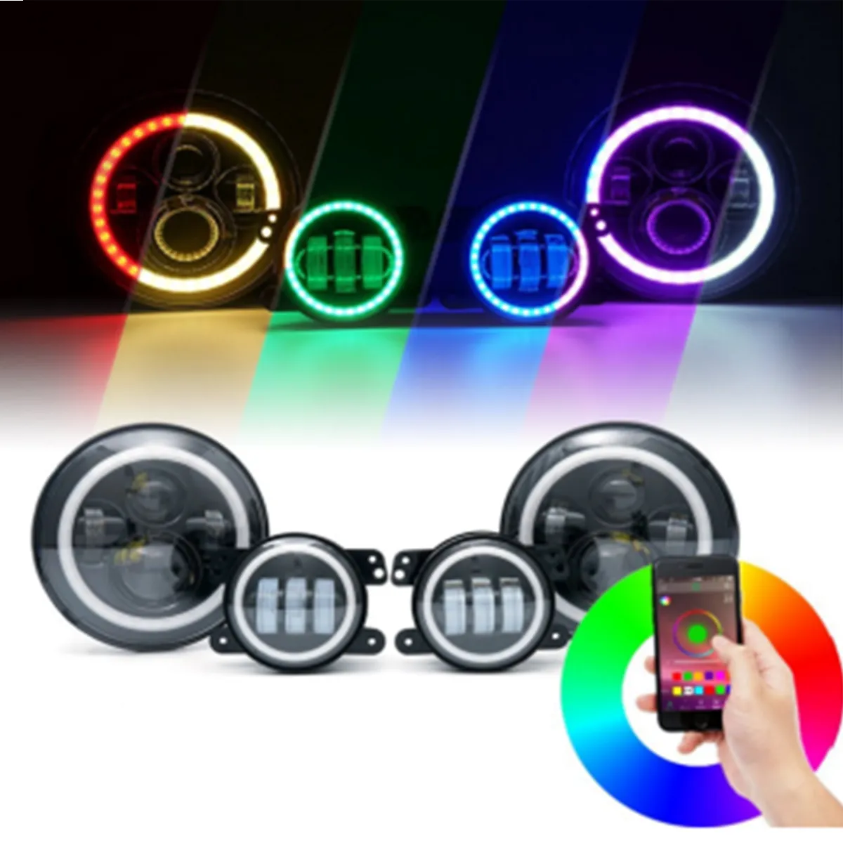 Race Sport RS LED Headlight & Fog Light Kit Jeep Wrangler JL (18-23) Chasing or Non-Chasing Version
