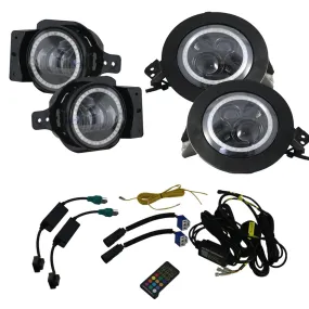 Race Sport RS LED Headlight & Fog Light Kit Jeep Wrangler JL (18-23) Chasing or Non-Chasing Version