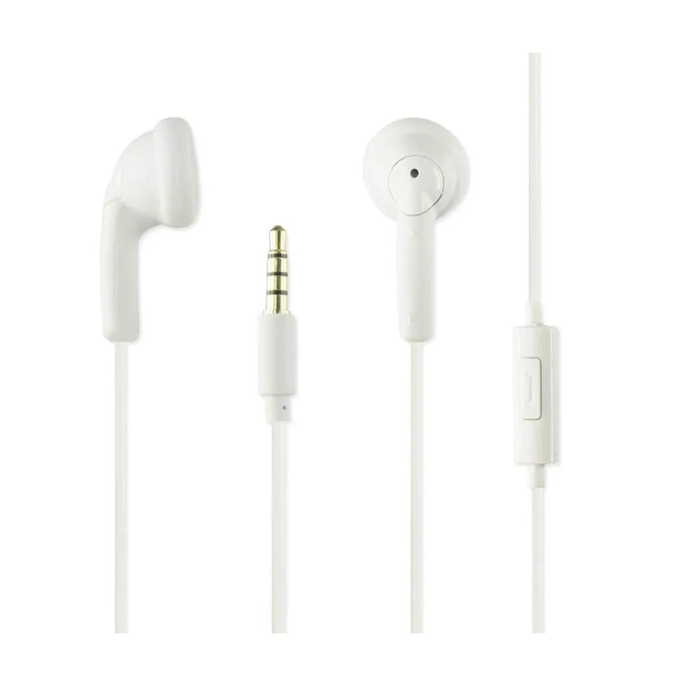 Reiko Silicon Earphone 3.5Mm With Mic White