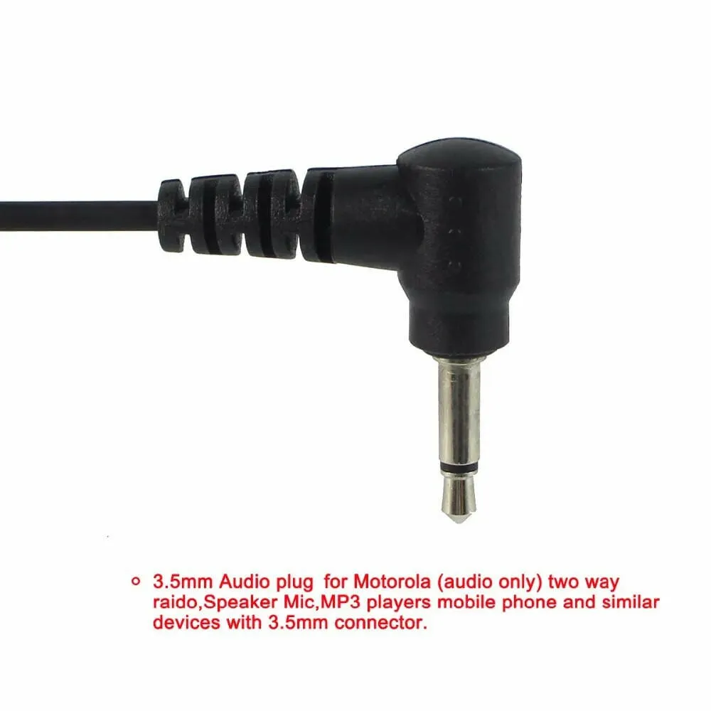 Retevis 3.5mm Audio Plug With Acoustic Tube Earpiece Listen/Receiver Only Headset For Motorola Walkie Talkie/Speaker Mic C9049A