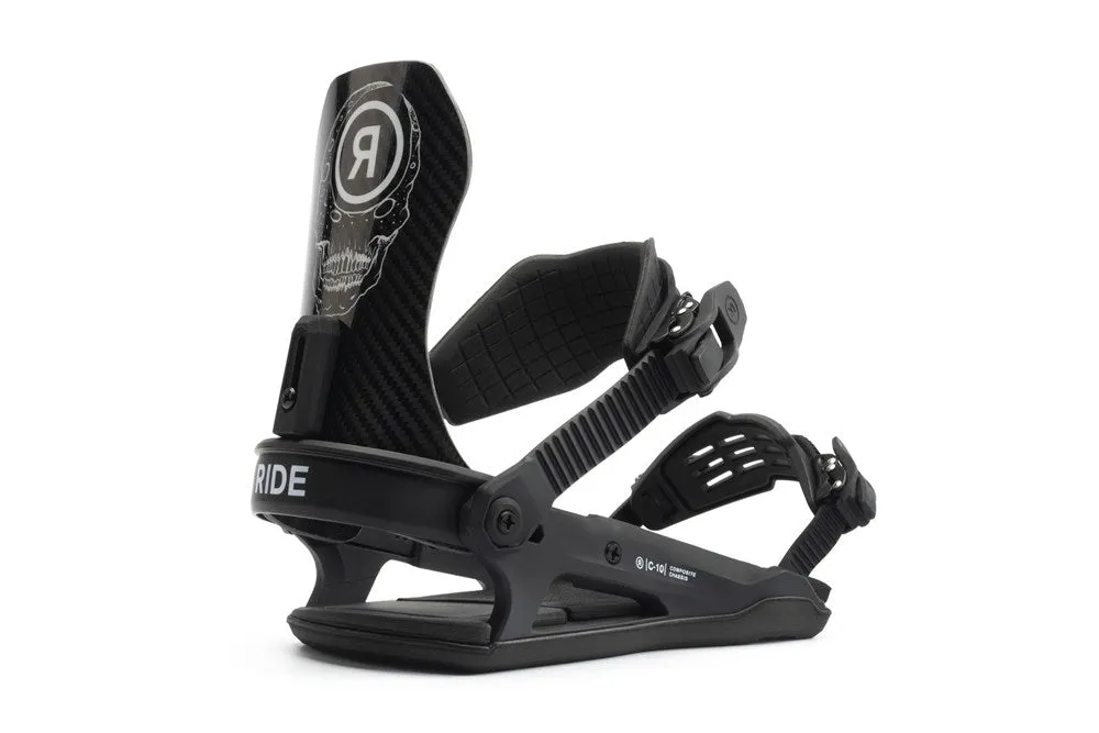 Ride 2022 C-10 Snowboard Bindings - Skull