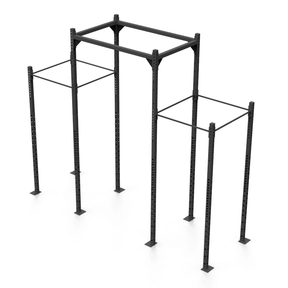 Rig - 4 Squat Cells with Utility Bridge - X-Frame