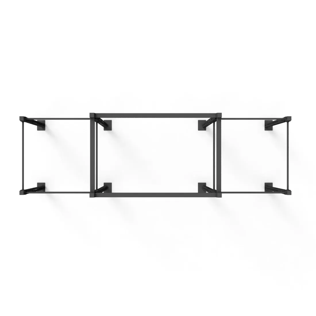 Rig - 4 Squat Cells with Utility Bridge - X-Frame