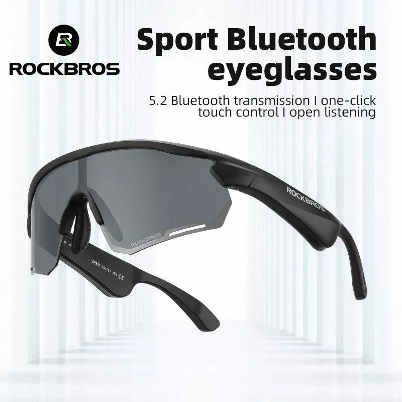 ROCKBROS Bluetooth Sunglasses TAC polarized lenses with Music Speaker