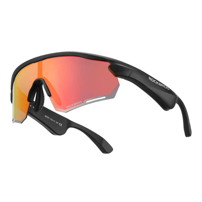 ROCKBROS Bluetooth Sunglasses TAC polarized lenses with Music Speaker