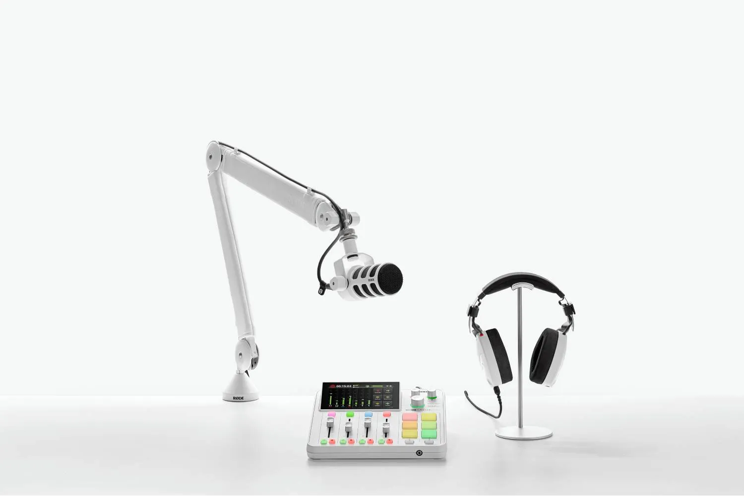 Rode RODECaster Duo Integrated Audio Production Studio (White)
