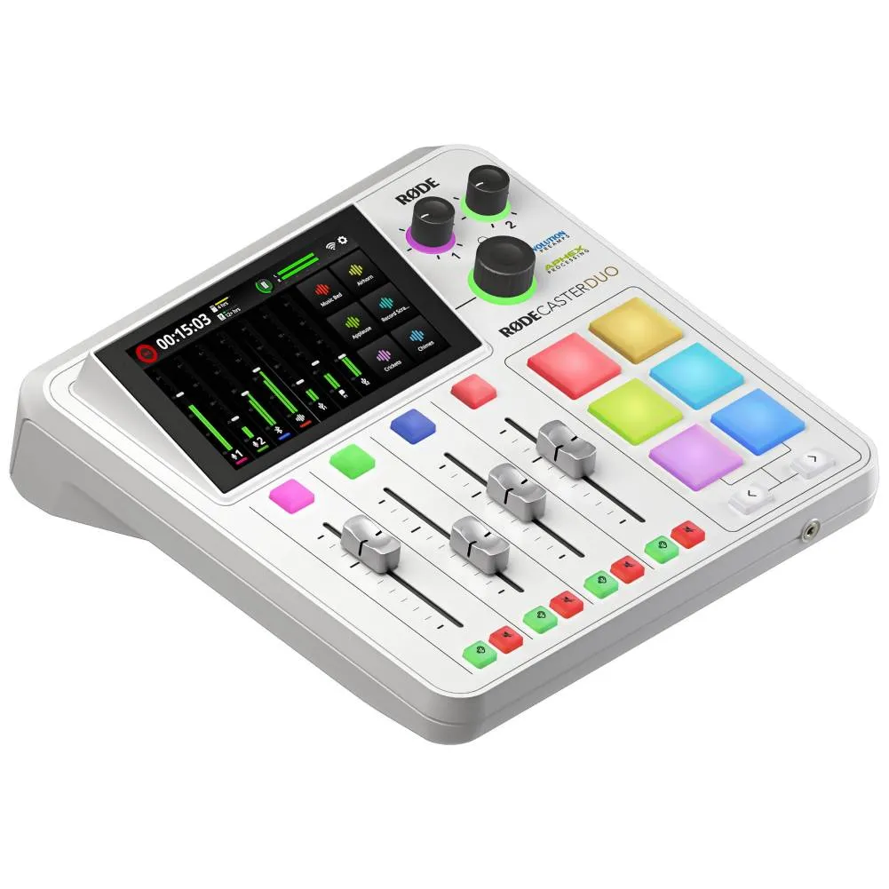 Rode RODECaster Duo Integrated Audio Production Studio (White)