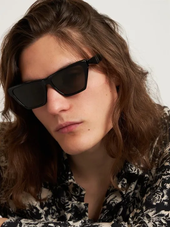 Saint Laurent   M103 Rectangle acetate sunglasses 