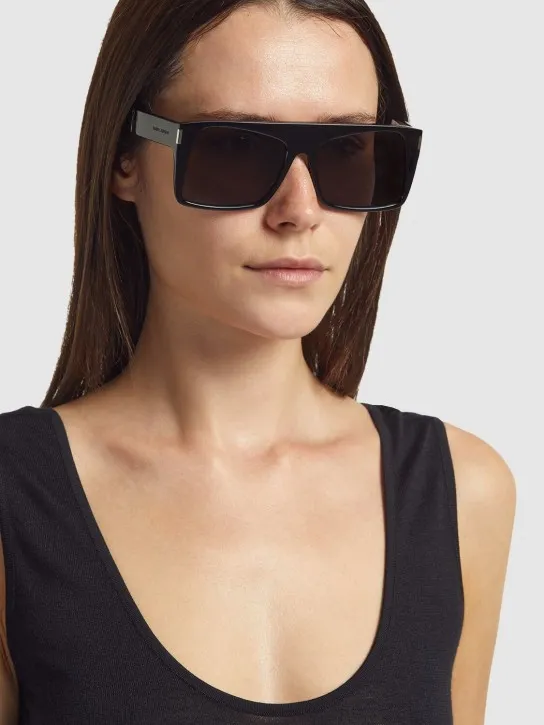 Saint Laurent   SL 651 acetate mask sunglasses 