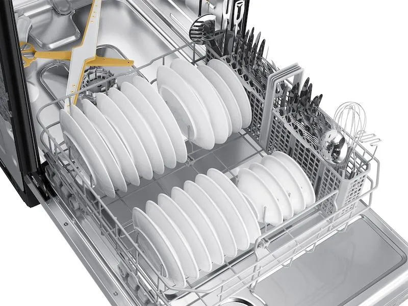 Samsung DW80BB707012AA Bespoke AutoRelease Smart 42dBA Dishwasher with StormWash ™ and Smart Dry in White Glass