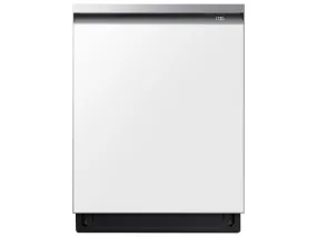 Samsung DW80BB707012AA Bespoke AutoRelease Smart 42dBA Dishwasher with StormWash ™ and Smart Dry in White Glass