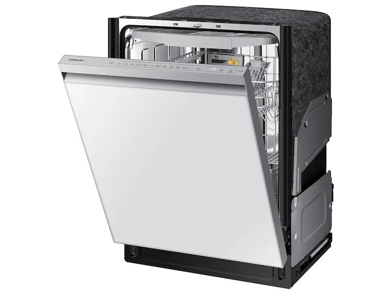 Samsung DW80BB707012AA Bespoke AutoRelease Smart 42dBA Dishwasher with StormWash ™ and Smart Dry in White Glass
