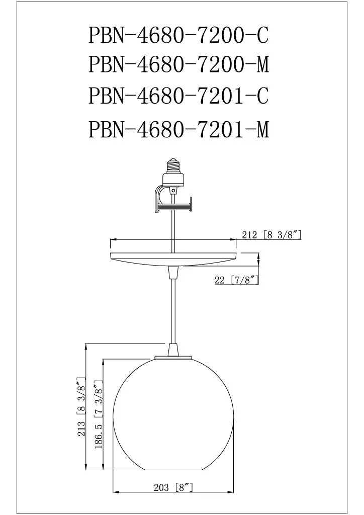 Satin Brass Milk Glass Globe Instant Pendant Recessed Can Conversion Kit