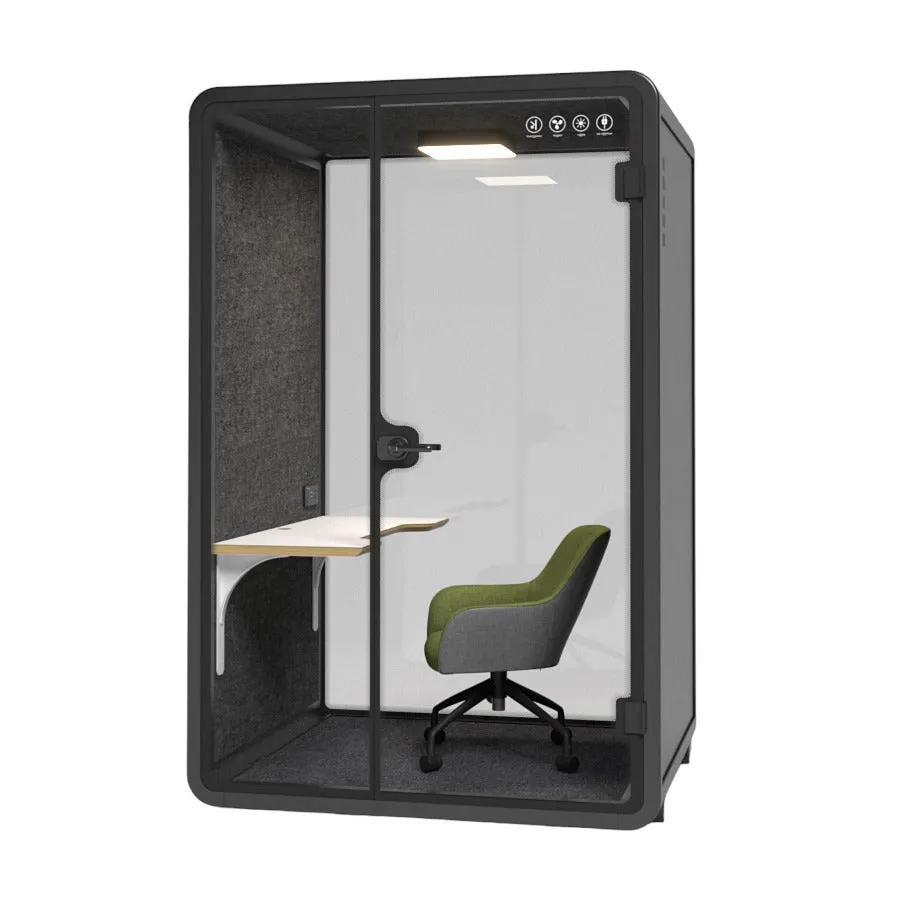 Silent Booth Medium - Black by Humble Office