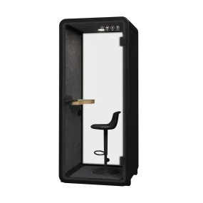 Silent Phone Booth Small Black by Humble Office
