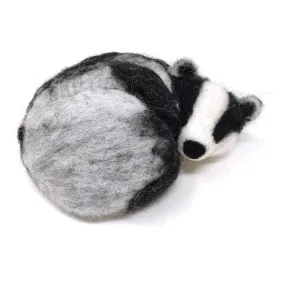 Sleepy Badger Needle Felting Kit