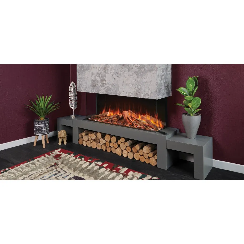 Solution Fires LUX 175 HD 1750MM Panoramic Electric Fire - 1/2/3 Sided Media Wall Electric Fire