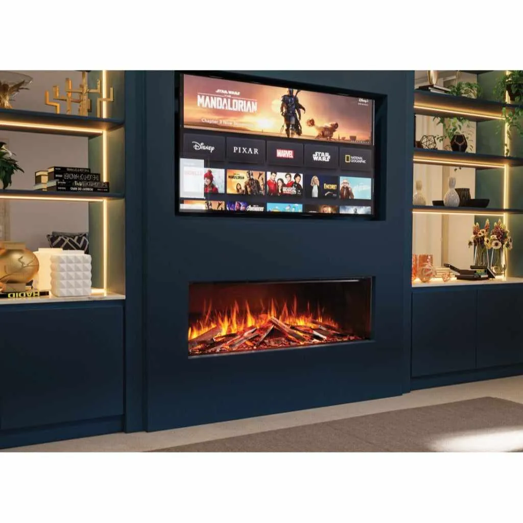 Solution Fires LUX 175 HD 1750MM Panoramic Electric Fire - 1/2/3 Sided Media Wall Electric Fire