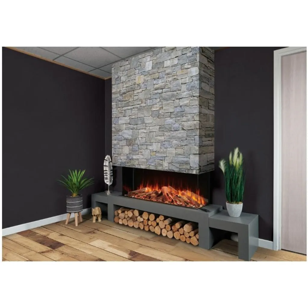 Solution Fires LUX 175 HD 1750MM Panoramic Electric Fire - 1/2/3 Sided Media Wall Electric Fire