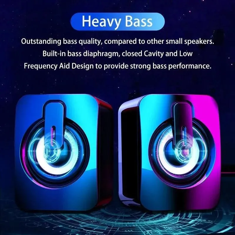Stereo Sound Box: Premium Desktop Audio System for Gaming and Communication