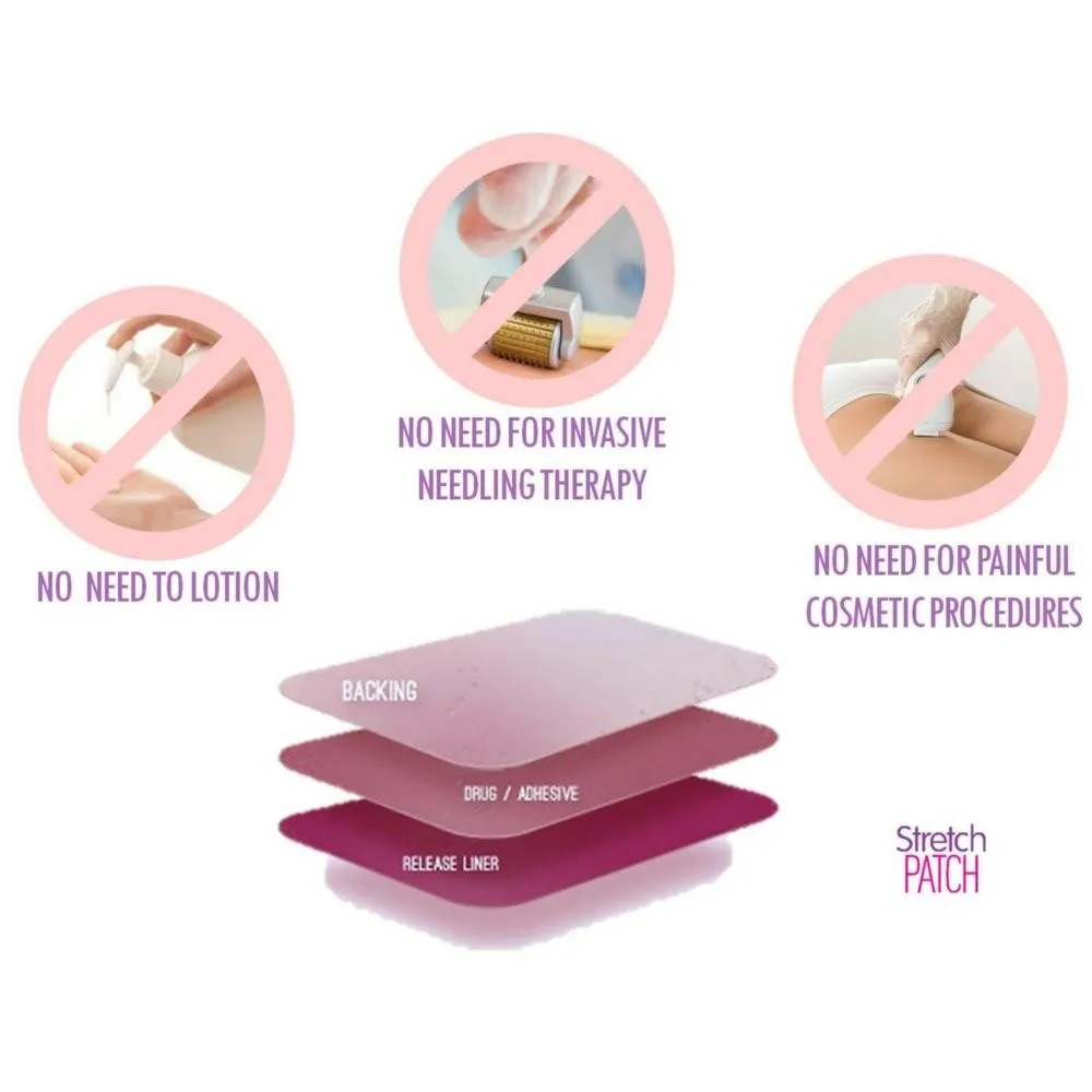 StretchPatch ORIGINAL Formula, Lotion Infused Hot Patch for Scars and Stretch Marks, 7 ea (20 x 15cm)