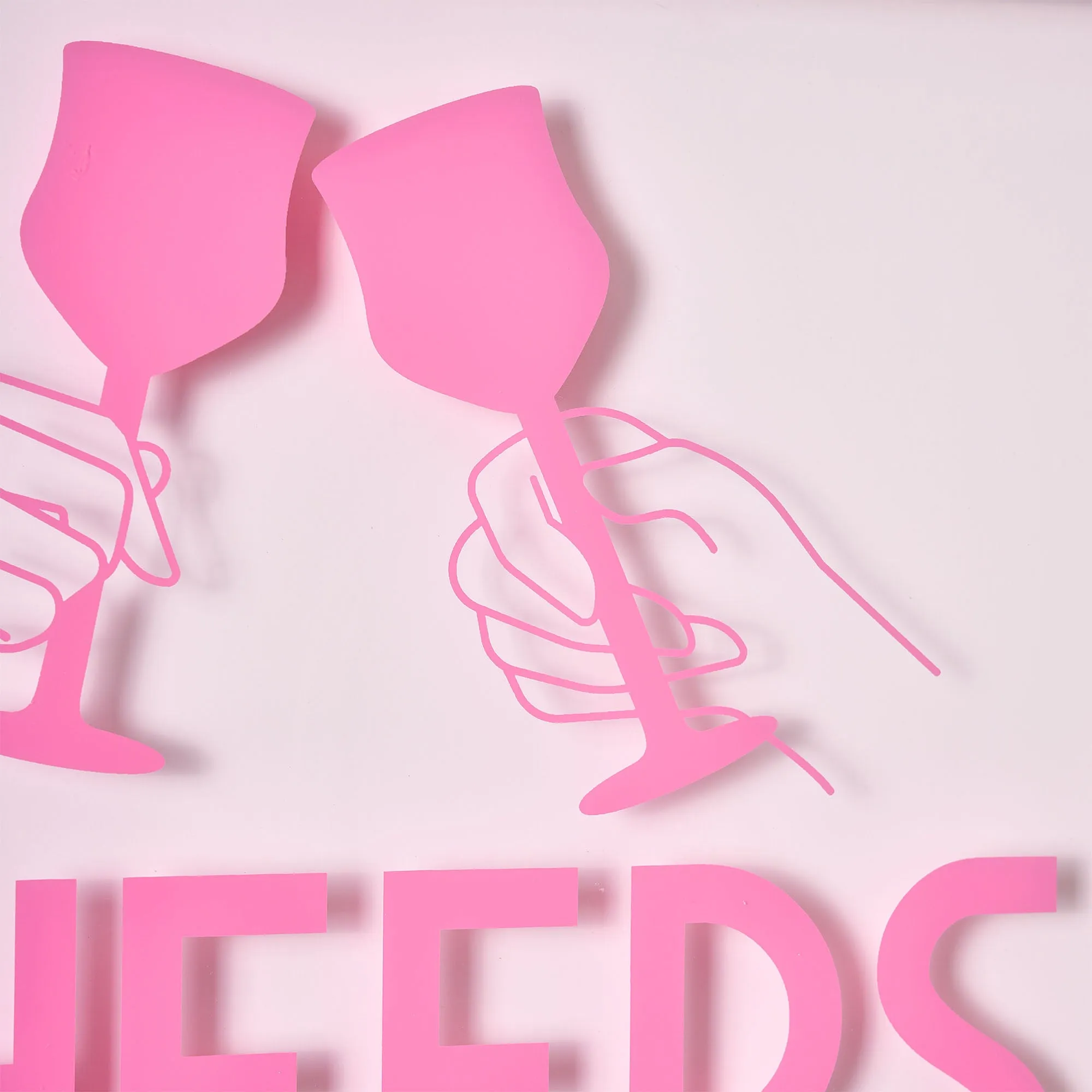 Tipsy Printed Cheers LED Light Box Wall Sign
