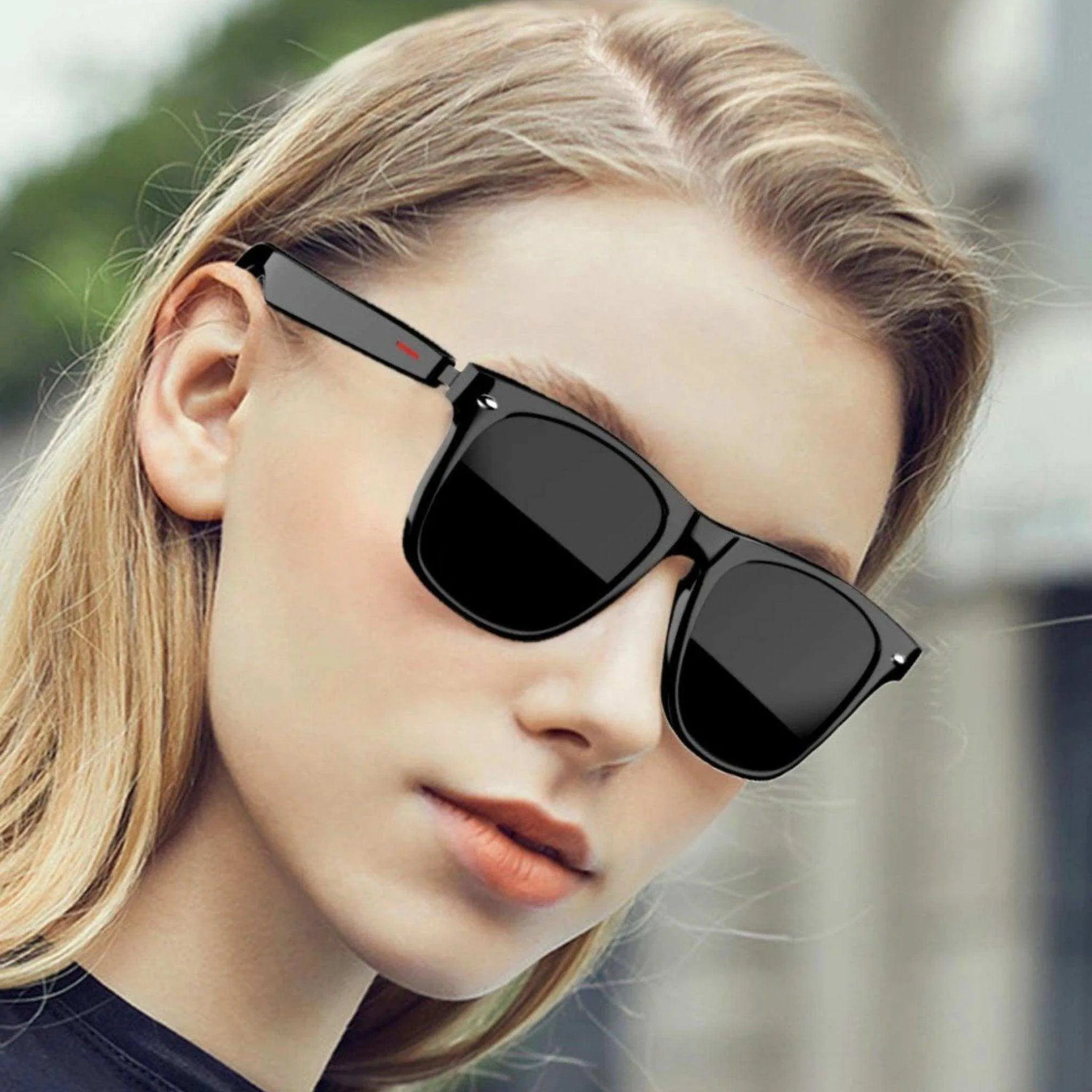 TUTT E13 Bluetooth Smart Sunglasses TR90 Frame | HD UV Protection Wireless Call & Music & Camera Control, AI Voice | Anti Blue Ray | Test Kit| Gift for Men Women