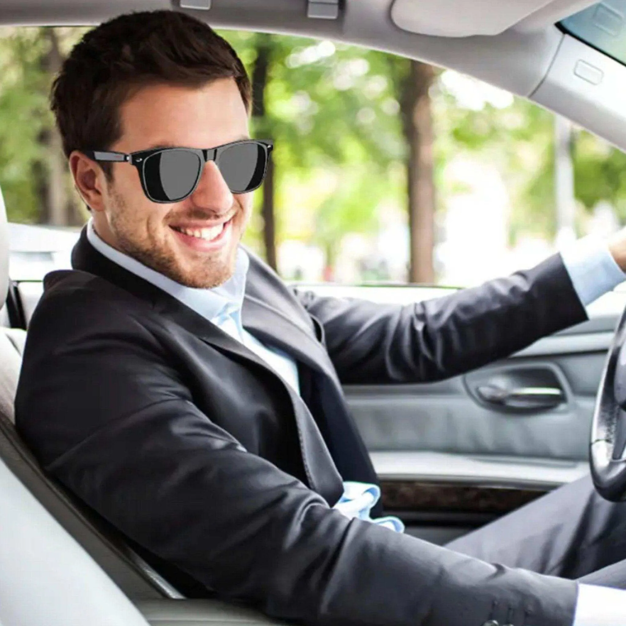 TUTT E13 Bluetooth Smart Sunglasses TR90 Frame | HD UV Protection Wireless Call & Music & Camera Control, AI Voice | Anti Blue Ray | Test Kit| Gift for Men Women
