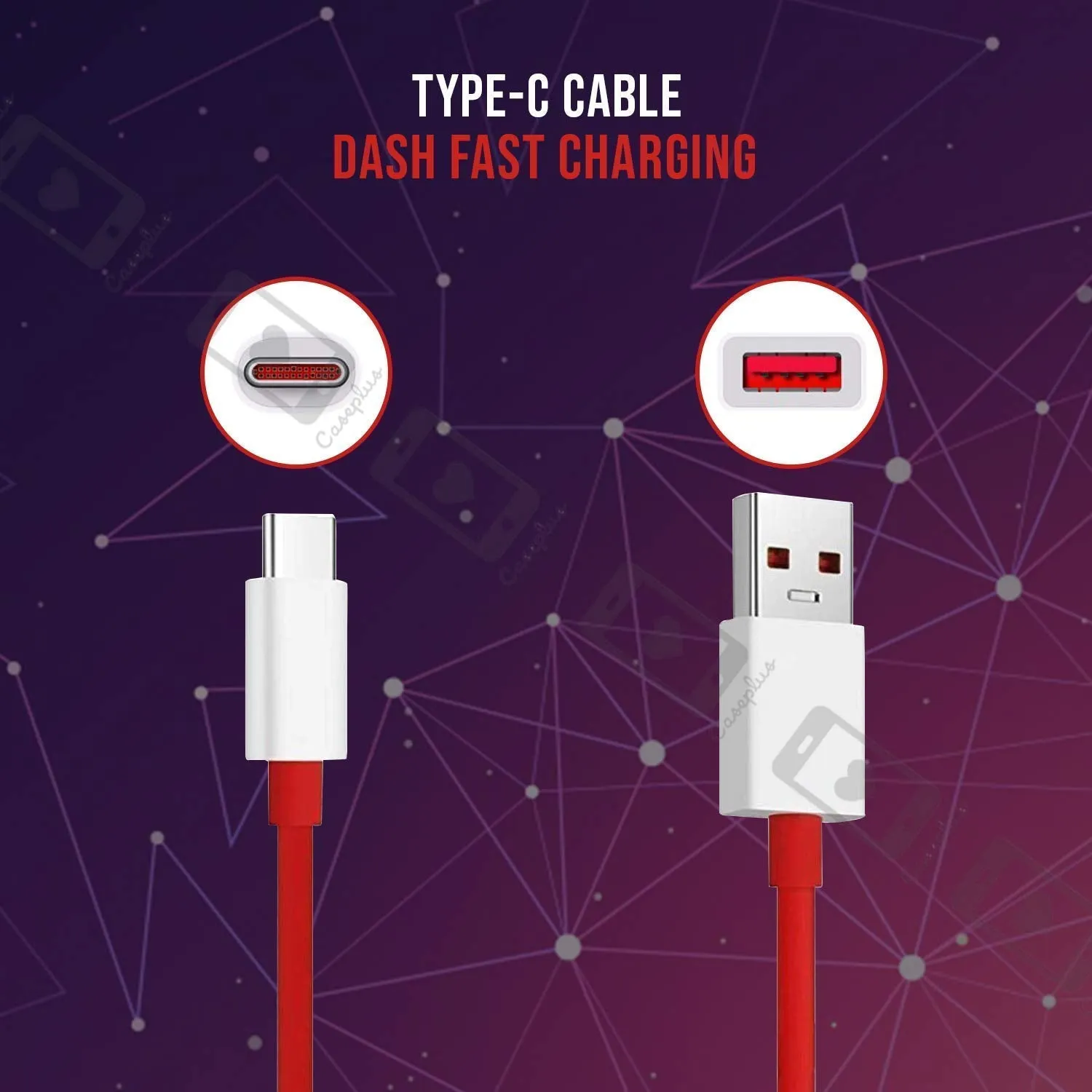 Type C Dash Charging USB Data Cable for OnePlus Devices