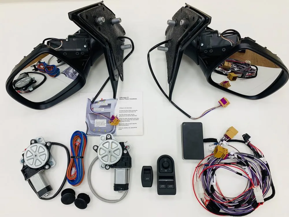 VW T5 / T5.1 Manual To Electric Heated Mirrors & Window Kit Upgrade NEW