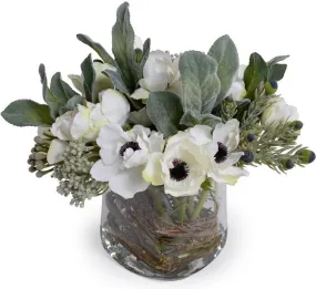 White & Gray Faux Fresh Bouquet