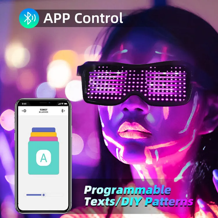 Wholesale Manufacturer APP Control LED Magic Glasses