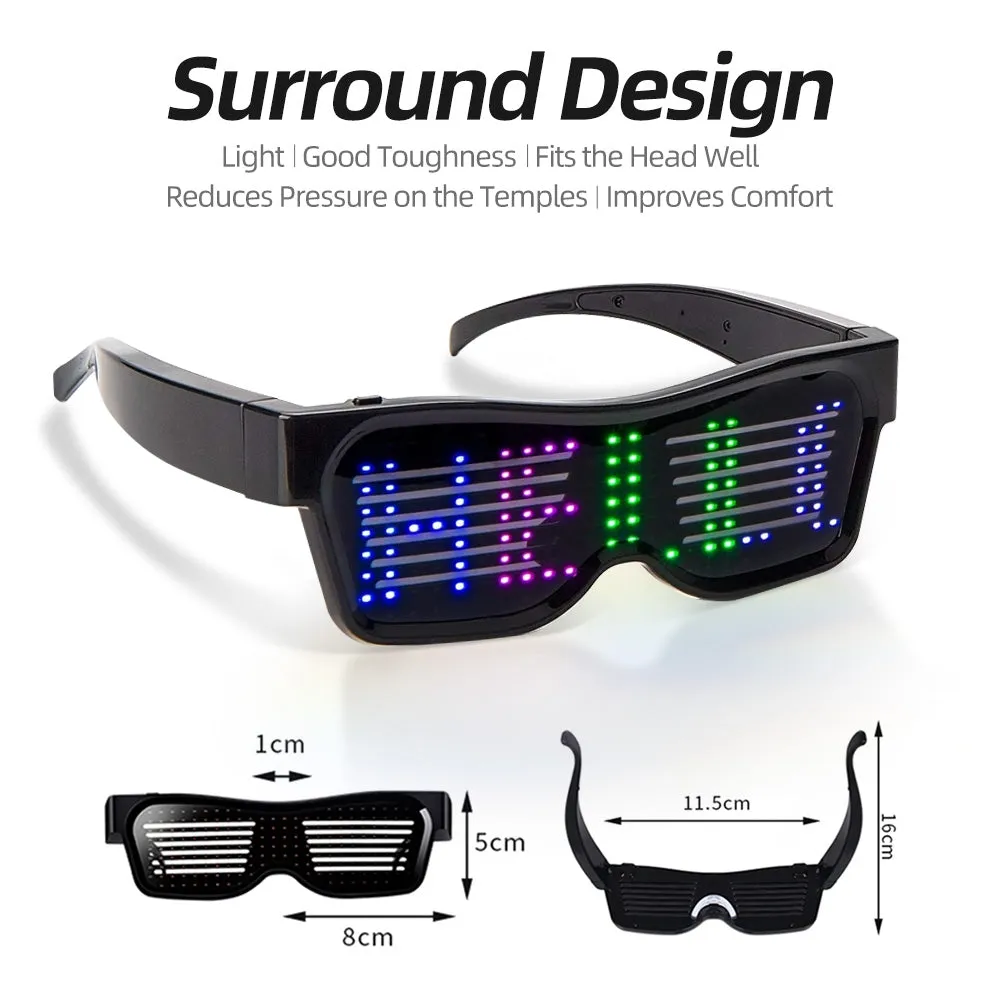 Wholesale Manufacturer APP Control LED Magic Glasses