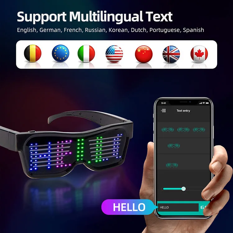 Wholesale Manufacturer APP Control LED Magic Glasses