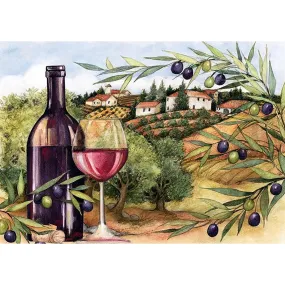 Wine Glass  - Full Round Diamond - 40x30CM