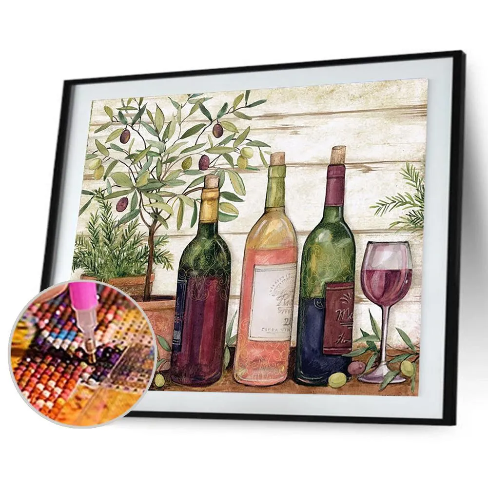 Wine Glass  - Full Round Diamond - 40x30CM