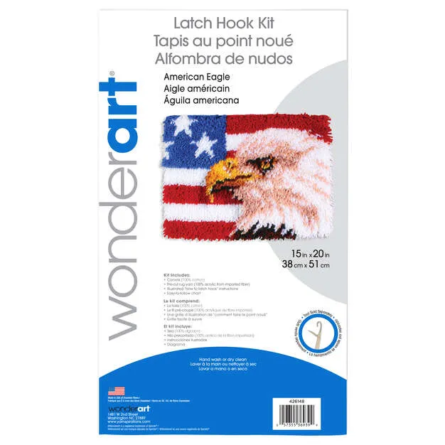 WonderArt American Eagle Kit 15" x 20", Discontinued items