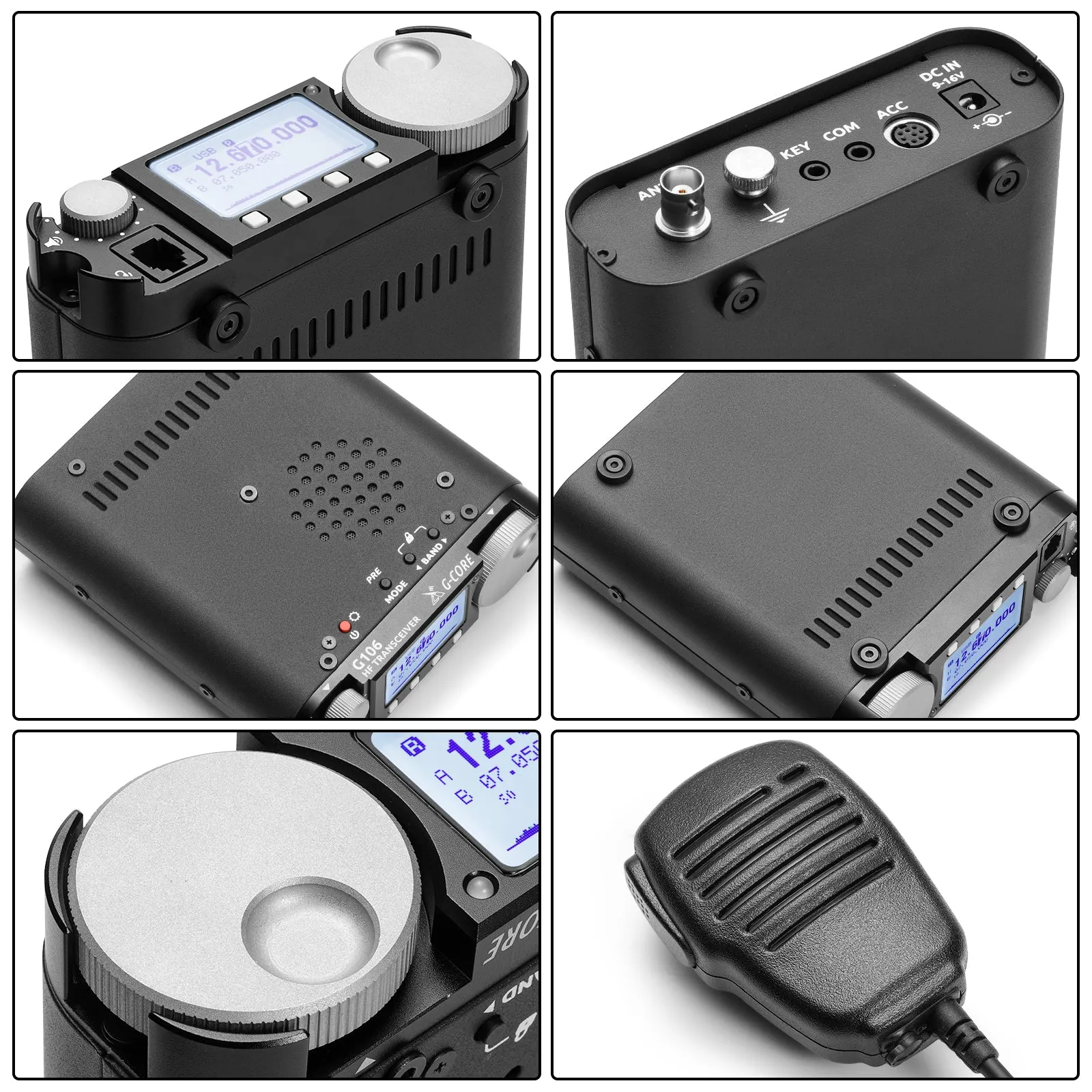 Xiegu G106 SDR HF Transceiver | 5W QRP Radio | SSB CW AM WFM | Support FT8 | Data Mode