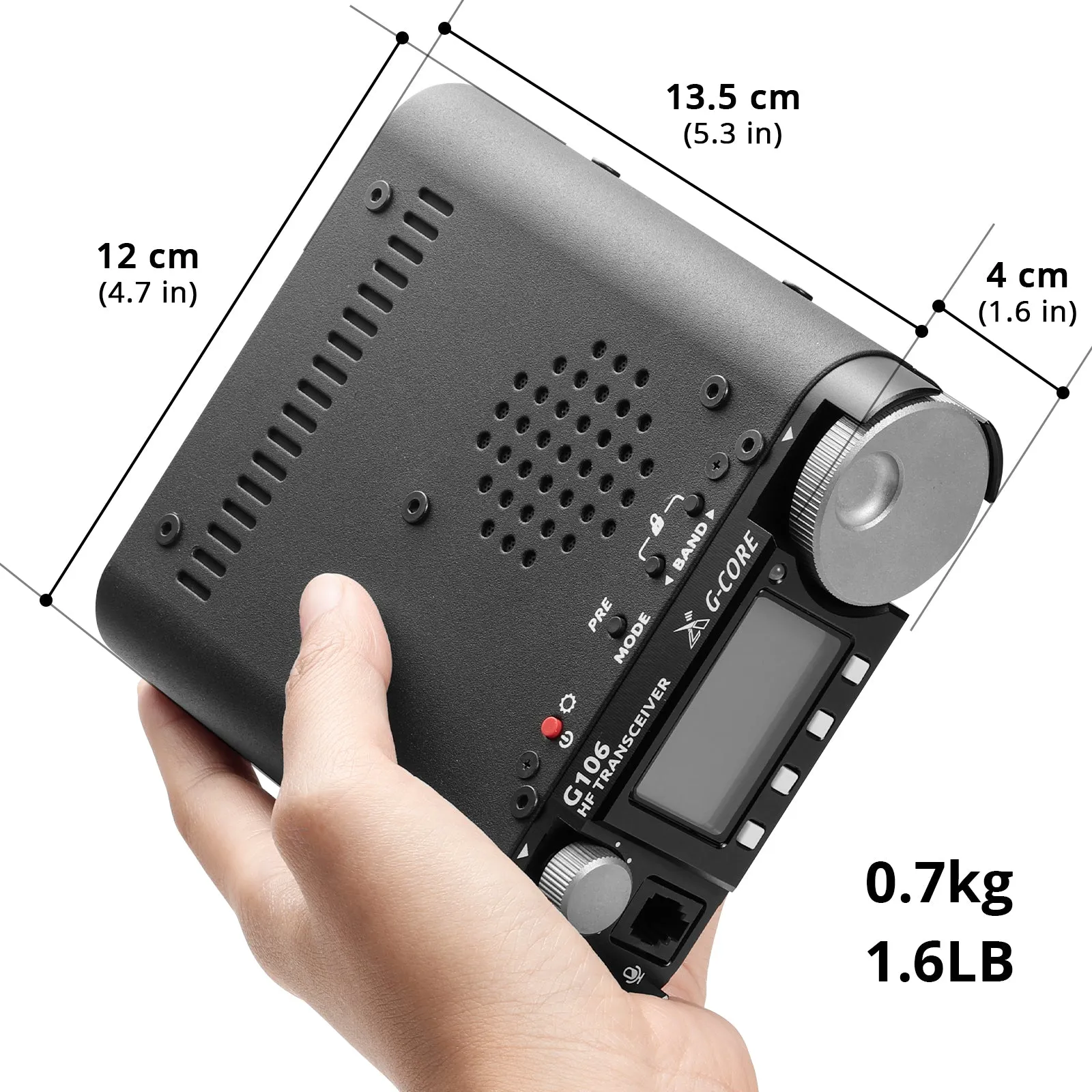 Xiegu G106 SDR HF Transceiver | 5W QRP Radio | SSB CW AM WFM | Support FT8 | Data Mode